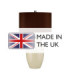 Victor 1 Light Small Table Lamp - Cream E27-4