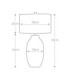 Victor 1 Light Small Table Lamp - Cream E27-6
