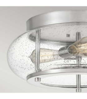 Trilogy 3 Light Flush Mount Brushed Nickel E27-2