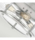 Trilogy 3 Light Flush Mount Brushed Nickel E27-3