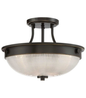 Mantle 2 Light Semi-Flush - Palladian Bronze E27-1