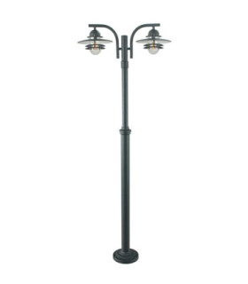 Oslo Outdoor Twin Lamp Post E27-1