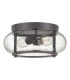 Trilogy 2 Light Flush Mount Old Bronze E27-1