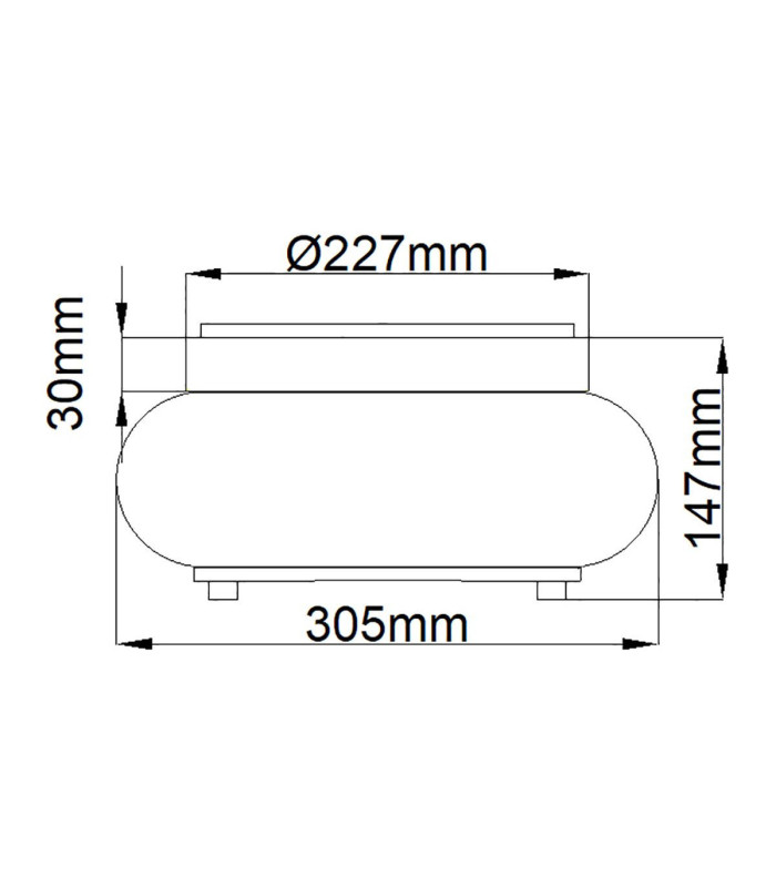 Trilogy 2 Light Flush Mount Old Bronze E27-5