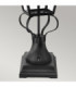 Wilmslow 1 Light Outdoor Pedestal Lantern Black E27-3