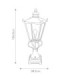 Wilmslow 1 Light Outdoor Pedestal Lantern Black E27-5