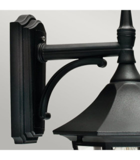 Valencia 1 Light Outdoor Wall Lantern Light Black IP54 E27-2
