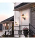 Valencia 1 Light Outdoor Wall Lantern Light Black IP54 E27-2