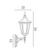 Valencia 1 Light Outdoor Wall Lantern Light Black IP54 E27-3