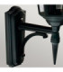 Valencia 1 Light Outdoor Wall Lantern Light Black IP54 E27-4