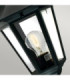 Valencia 1 Light Outdoor Wall Lantern Light Black IP54 E27-5
