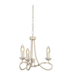 Olivia Chandelier 3 Light Ivory Gold Finish E14-1