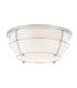 Chance 2 Light Flush Mount - Polished Chrome Finish E27-1