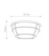 Chance 2 Light Flush Mount - Polished Chrome Finish E27-5