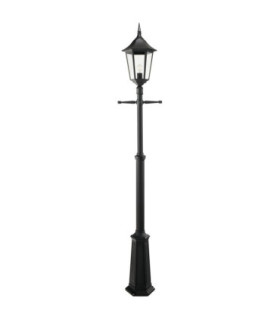 Valencia Grande 1 Light Outdoor Post Signal Lantern Black IP54 E27-1