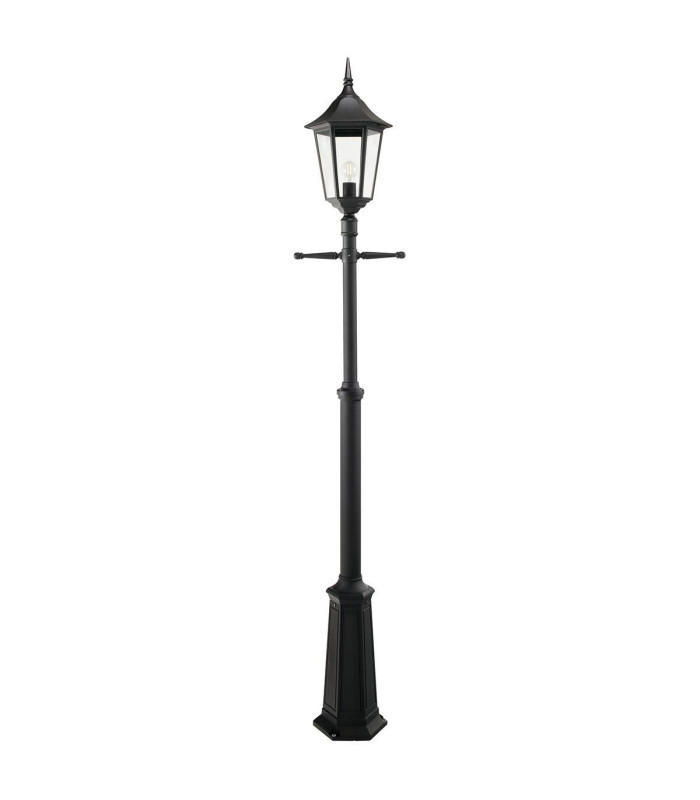 Valencia Grande 1 Light Outdoor Post Signal Lantern Black IP54 E27-1