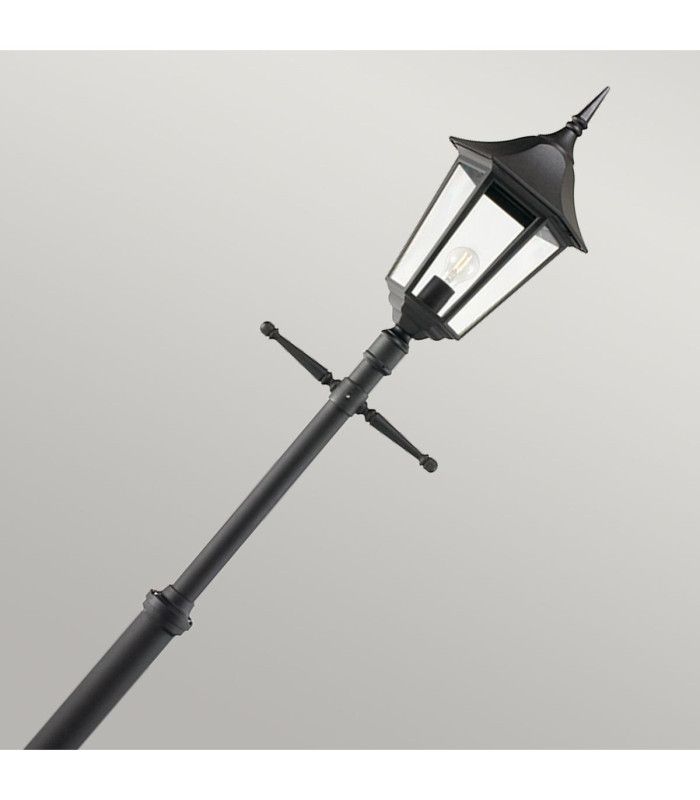 Valencia Grande 1 Light Outdoor Post Signal Lantern Black IP54 E27-2