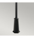 Valencia Grande 1 Light Outdoor Post Signal Lantern Black IP54 E27-3