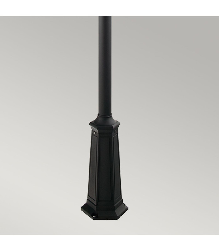 Valencia Grande 1 Light Outdoor Post Signal Lantern Black IP54 E27-3