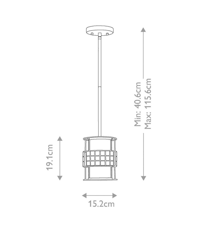 Laguna 1 Light Ceiling Mini Pendant Renaissance Copper E27-3
