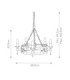 Saxon 5 Light Chandelier Black Silver Finish E14-6