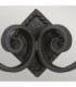 Rectory 2 Light Indoor Candle Wall Light Black E14-2