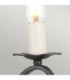 Rectory 2 Light Indoor Candle Wall Light Black E14-3