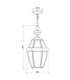 Newbury 2 Light Large Outdoor Ceiling Chain Lantern Polished Brass E14-5