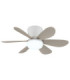 Delores Ceiling Fan Matt White Sand Blades Remote Control LED 2700/6500K-7