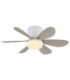 Delores Ceiling Fan Matt White Sand Blades Remote Control LED 2700/6500K-11