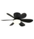 Delores Ceiling Fan Matt Black Black Blades Remote Control LED 2700/6500K-1