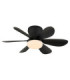 Delores Ceiling Fan Matt Black Black Blades Remote Control LED 2700/6500K-10