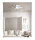 Delores Ceiling Fan Matt White Remote Control LED 2700/6500K-2