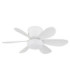 Delores Ceiling Fan Matt White Remote Control LED 2700/6500K-3