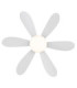 Delores Ceiling Fan Matt White Remote Control LED 2700/6500K-4