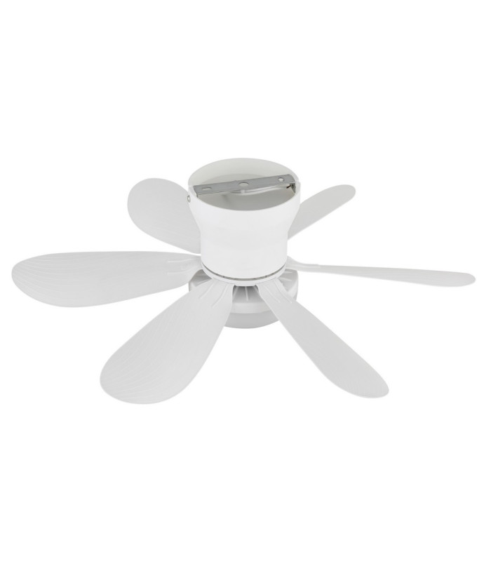 Delores Ceiling Fan Matt White Remote Control LED 2700/6500K-5