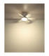 Delores Ceiling Fan Matt White Remote Control LED 2700/6500K-8