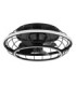 Linay Ceiling Fan Matt Black Remote Control LED 2700/6500K-3