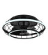 Linay Ceiling Fan Matt Black Remote Control LED 2700/6500K-5