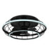 Linay Ceiling Fan Matt Black Remote Control LED 2700/6500K-7