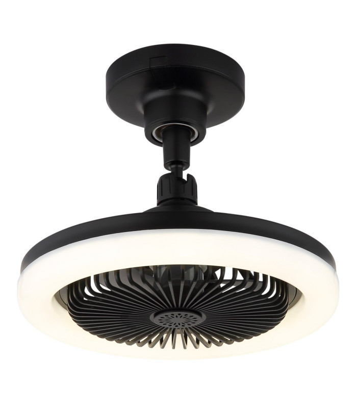 Lidea Ceiling Fan Matt Black Remote Control LED 3000/6500K-1