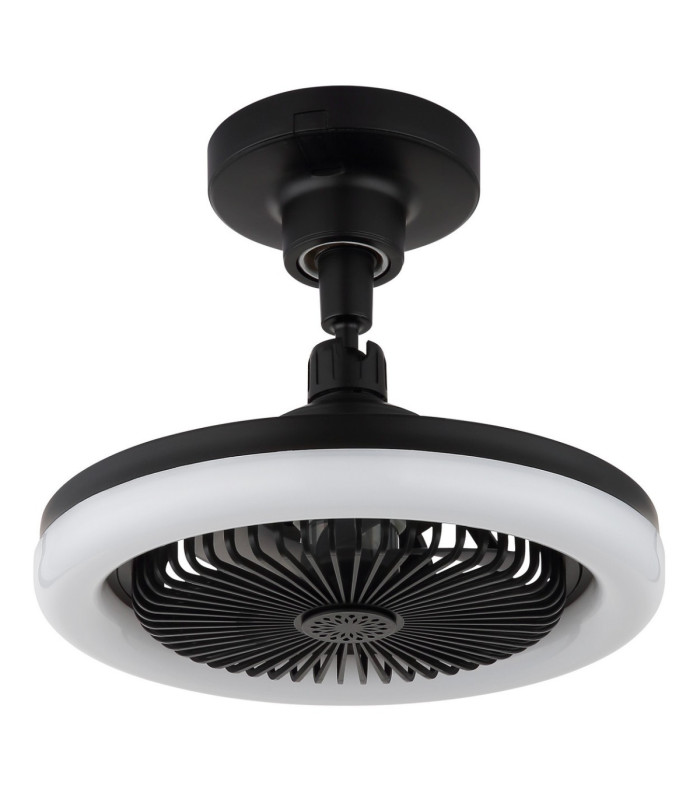 Lidea Ceiling Fan Matt Black Remote Control LED 3000/6500K-3