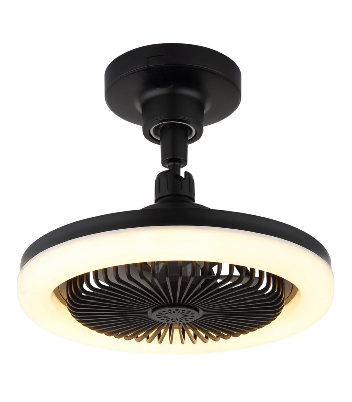 Lidea Ceiling Fan Matt Black Remote Control LED 3000/6500K-5