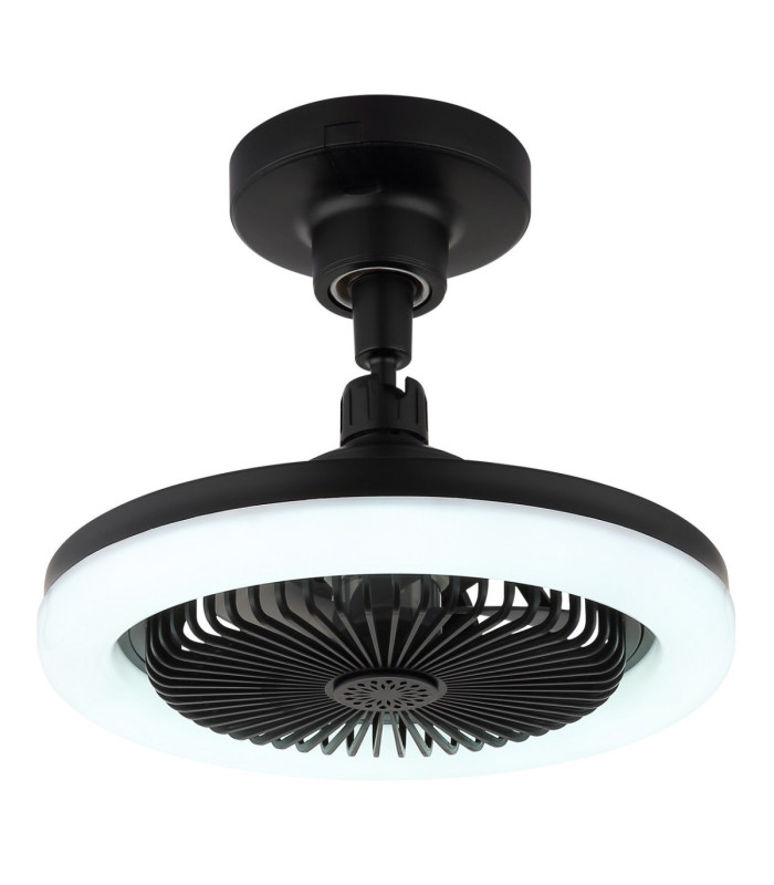 Lidea Ceiling Fan Matt Black Remote Control LED 3000/6500K-6