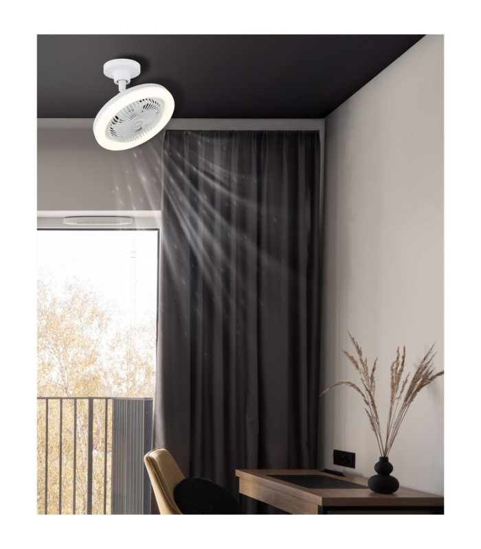 Lidea Ceiling Fan Matt White Remote Control LED 3000/6500K-2