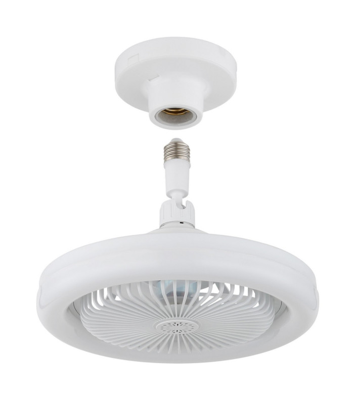 Lidea Ceiling Fan Matt White Remote Control LED 3000/6500K-4