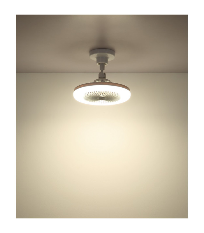 Lidea Ceiling Fan Matt White Remote Control LED 3000/6500K-9