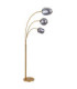 Blacky I Multi Arm Floor Lamp Matt Brass 3x E14-3