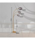 Blacky I Multi Arm Floor Lamp Matt Brass 3x E14-7