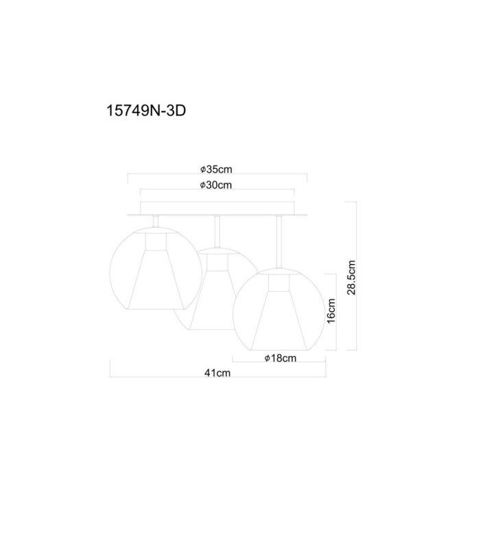 Barry Ceiling Spotlight Clusters Matt Nickel 3x E27-5